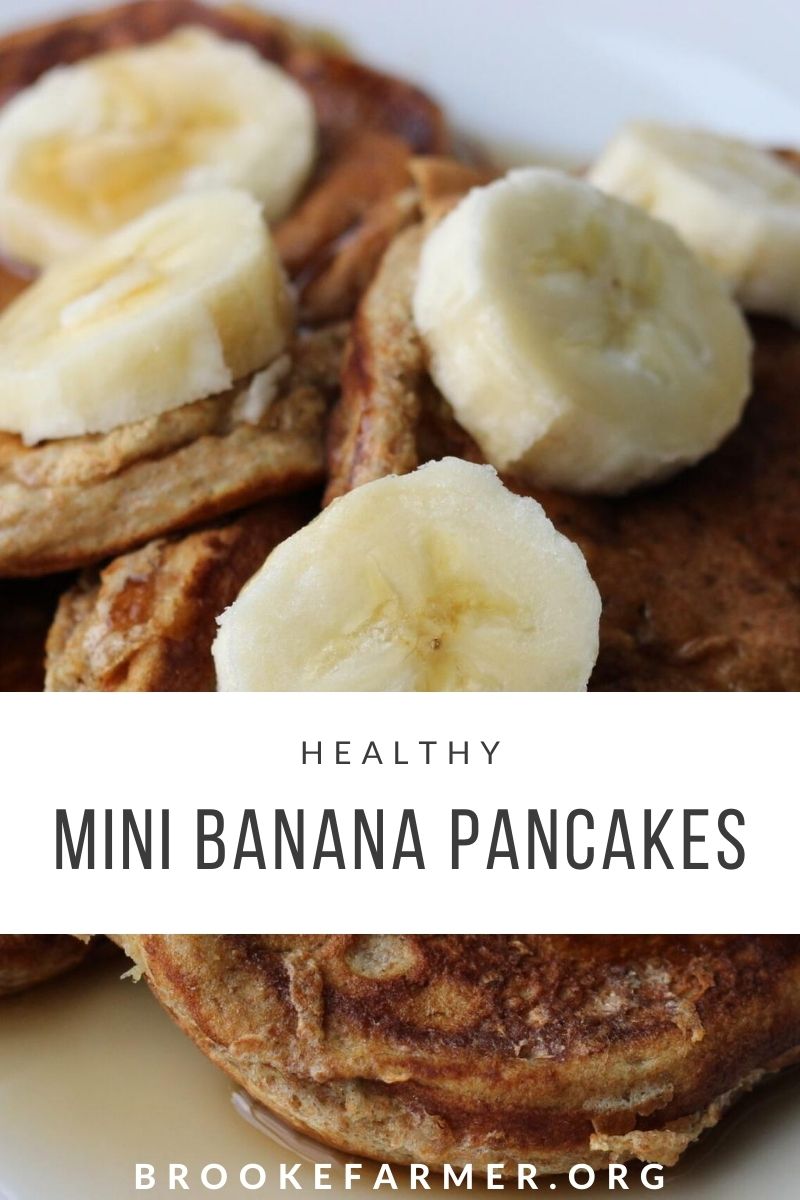 Healthy Mini Banana Pancakes