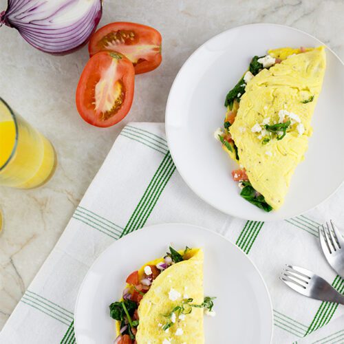 ProteinPacked Egg White Greek Omelette for Your Brunch This Weekend