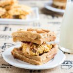 Healthy Chicken and Waffle Sandiwch