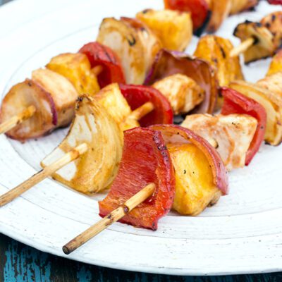 Ready to Grill Barbecue Chicken Kebabs