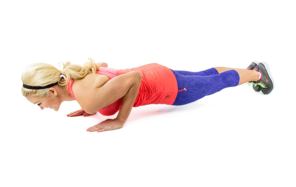 image of a tricep pushup with great form by Brooke Farmer