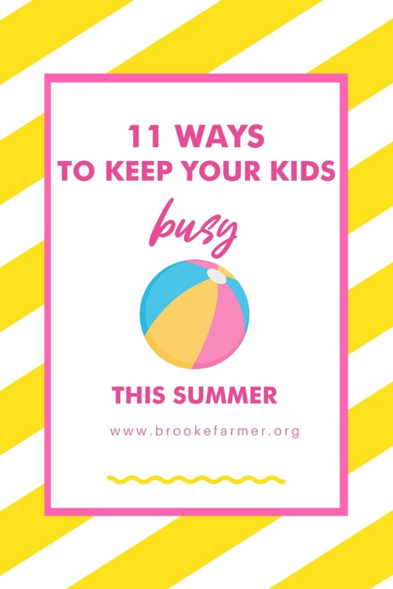 11 Fun Ideas to Keep Your Kids Busy at Home during the Summer