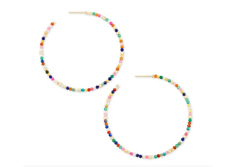 Image of Colorful Hoop Earrings for Summer Must-Haves