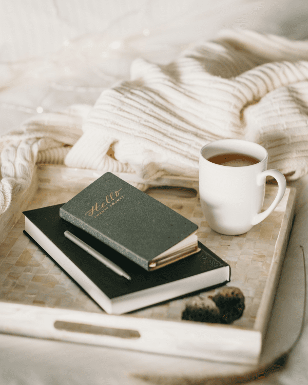 Coffee, Journal, Bible & Pen