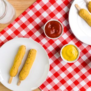Healthy Baked Corn Dogs