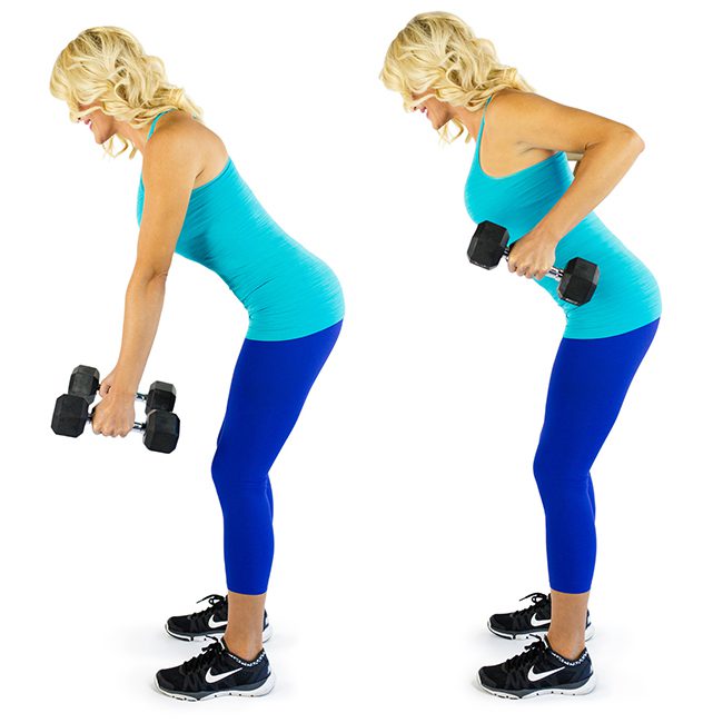 Bent Over Rows Exercise to Remove Back Fat with Pictures