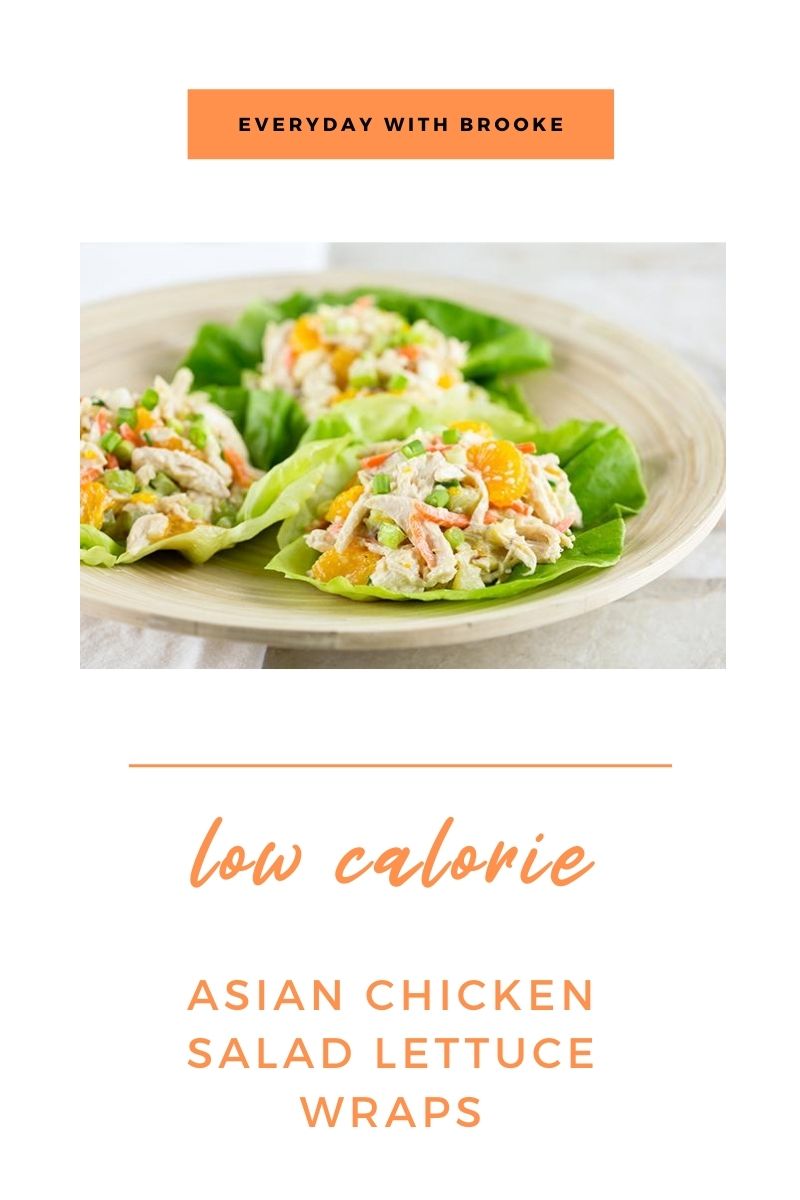 Low Calorie Asian Chicken Salad Lettuce Wraps