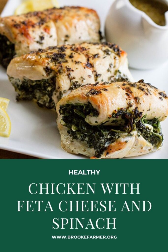 Savory, Stuffed Chicken with Feta Cheese and Spinach