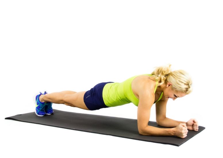 Hip Twister Plank for Moves to Banish Bra Bulge