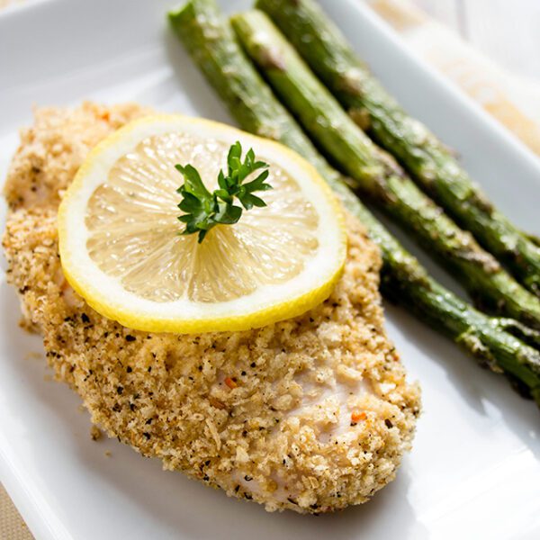 OvenFried Crispy Panko Lemon Pepper Chicken That Is Quick And Easy