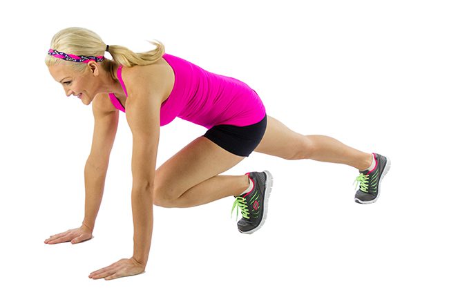 Mountain Climbers for 12 Full Body Exercises that you can do at home