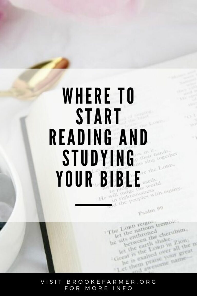Where to Start Reading and Studying Your Bible for beginners