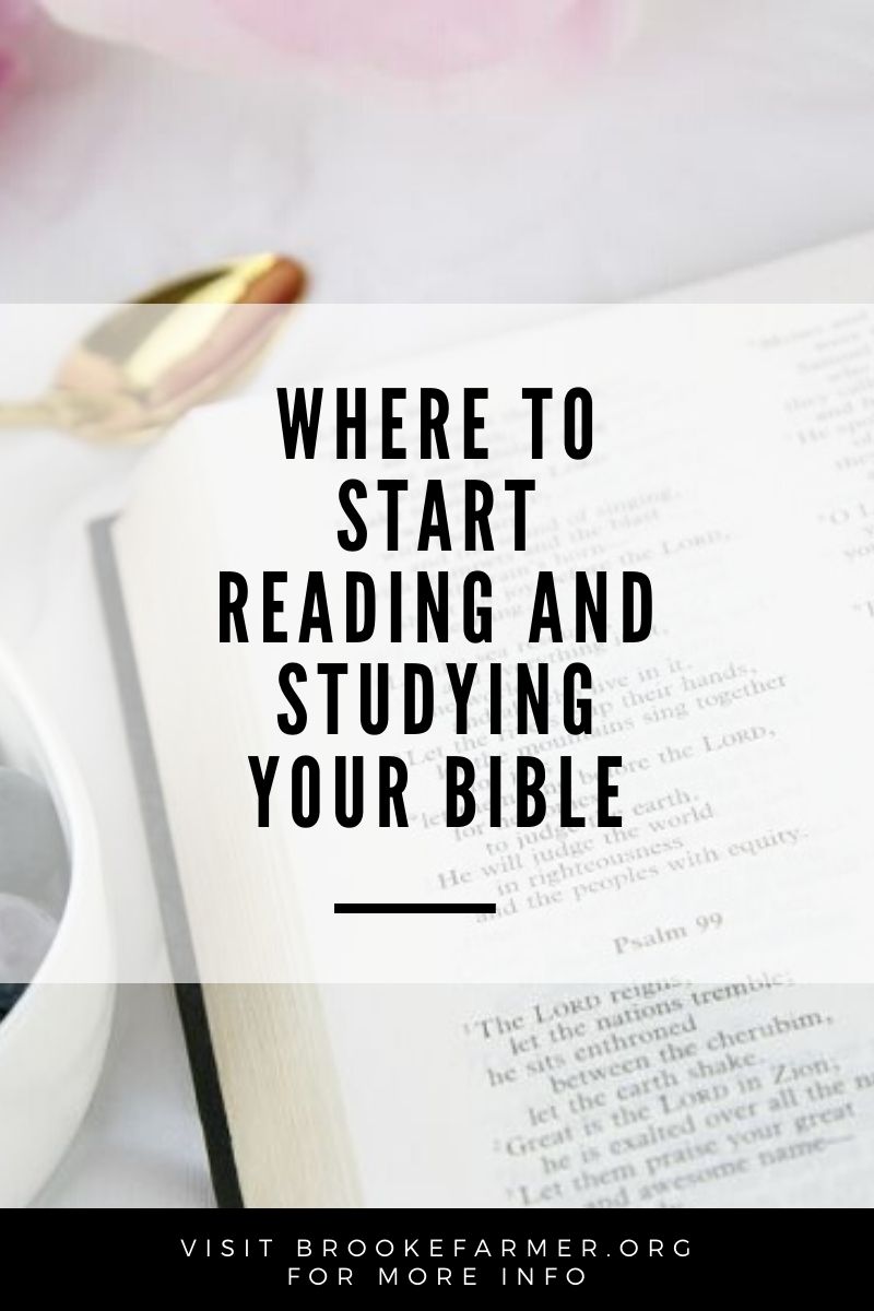 Where to Start Reading and Studying Your Bible