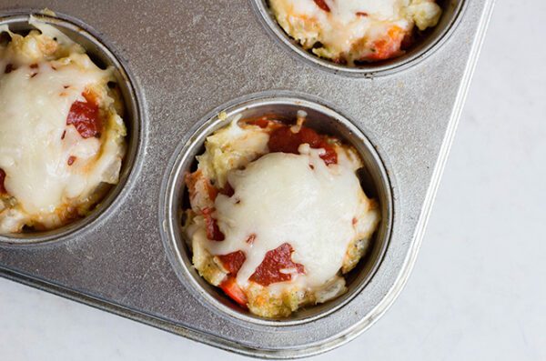 Low Calorie Easy Chicken Parm Meatloaf Muffins For Dinner Tonight