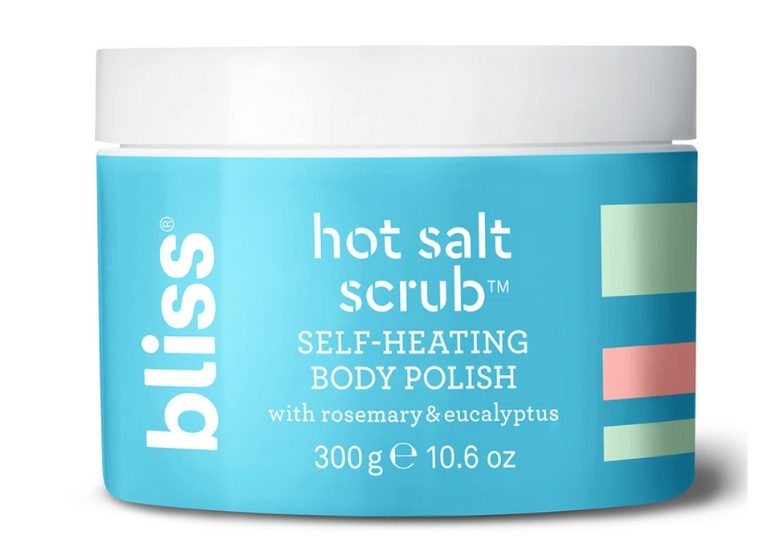 image of bliss exfoliator of my self tanning routine and favorite self tanning products