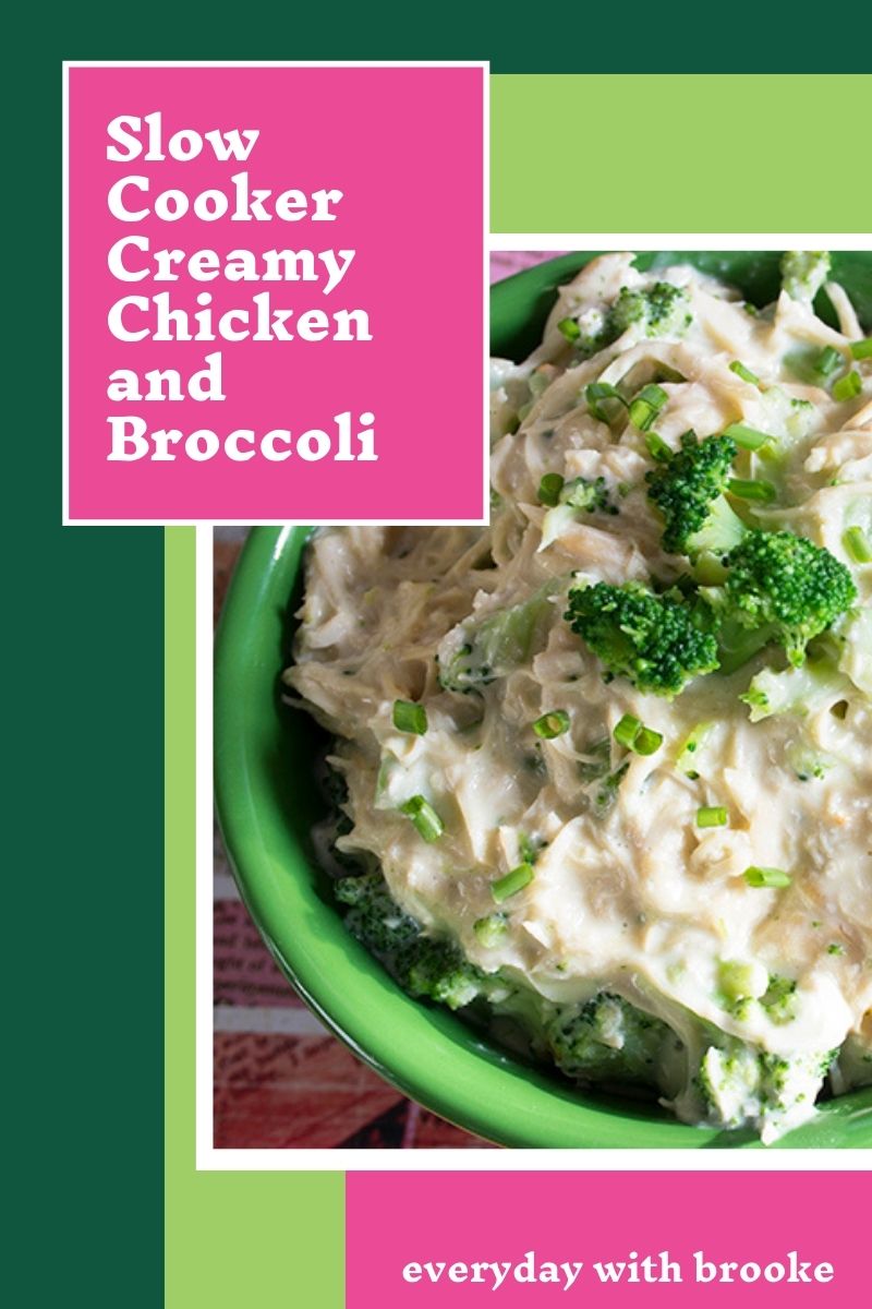 Slow Cooker Creamy Chicken and Broccoli