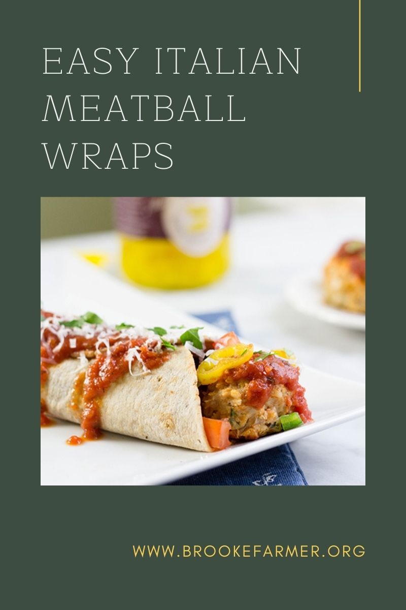 Easy Italian Meatball Wraps