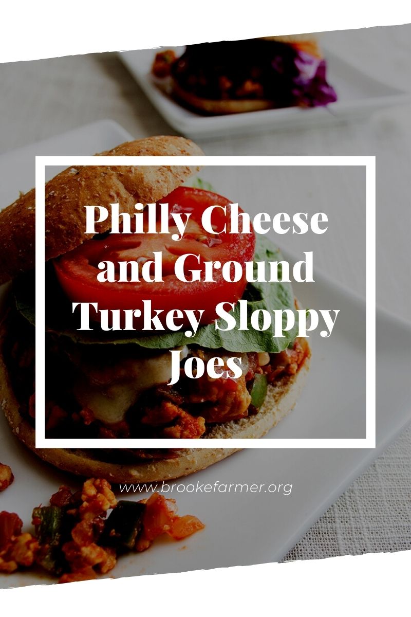 Philly Cheese and Ground Turkey Sloppy Joes