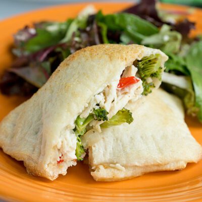 Healthy Chicken Vegetable Calzone