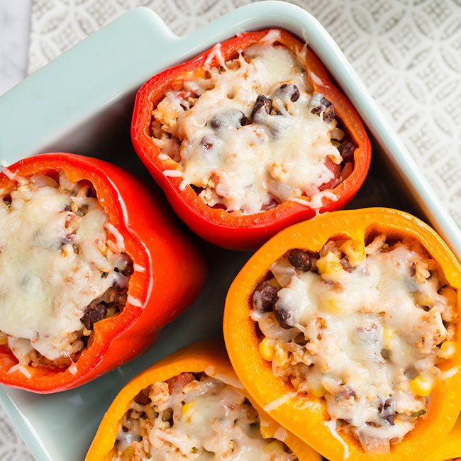 Tray of Stuffed Peppers