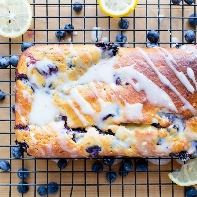 Healthy Lemon Blueberry Loaf