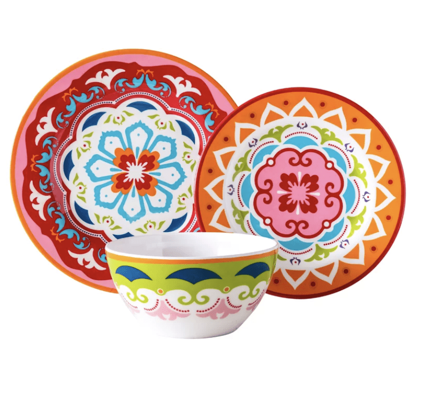 plates colorful