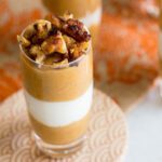 Healthy Pumpkin Cheesecake Cups with Roasted Walnuts