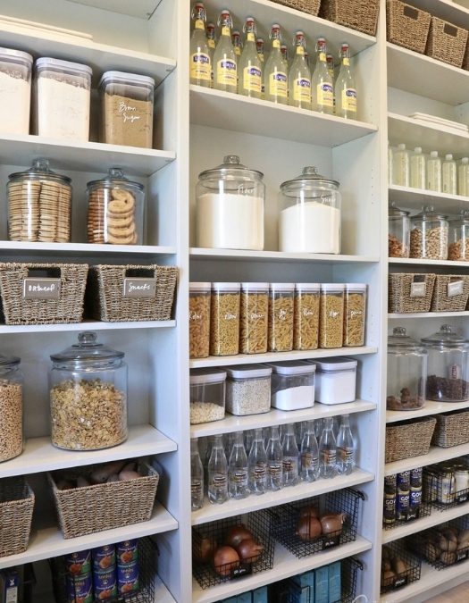 beautiful pantry with perfect organization