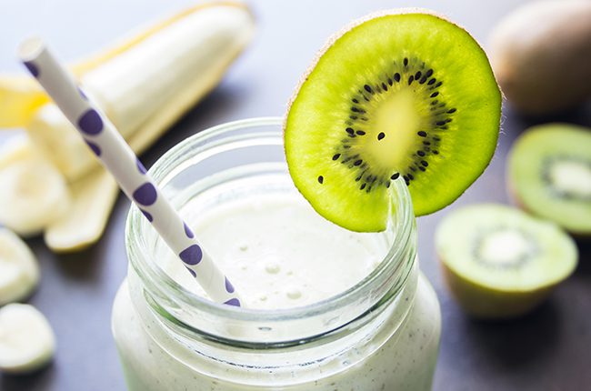 Banana Kiwi Protein Shake For a Healthy Start to the Day