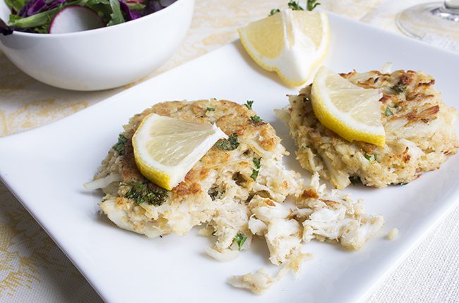 Crab Cakes with Lemon