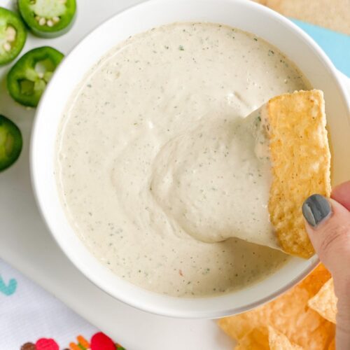 Chuy's Jalapeno Ranch Dip Copycat Recipe with Hidden Valley Ranch