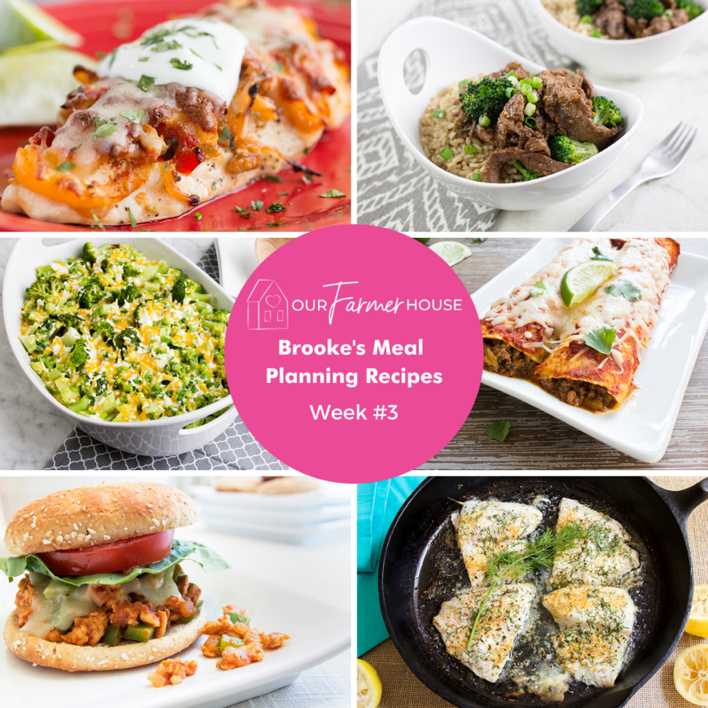 Brooke's Lightened-Up Meal Planning Recipes #6 For 7 Days