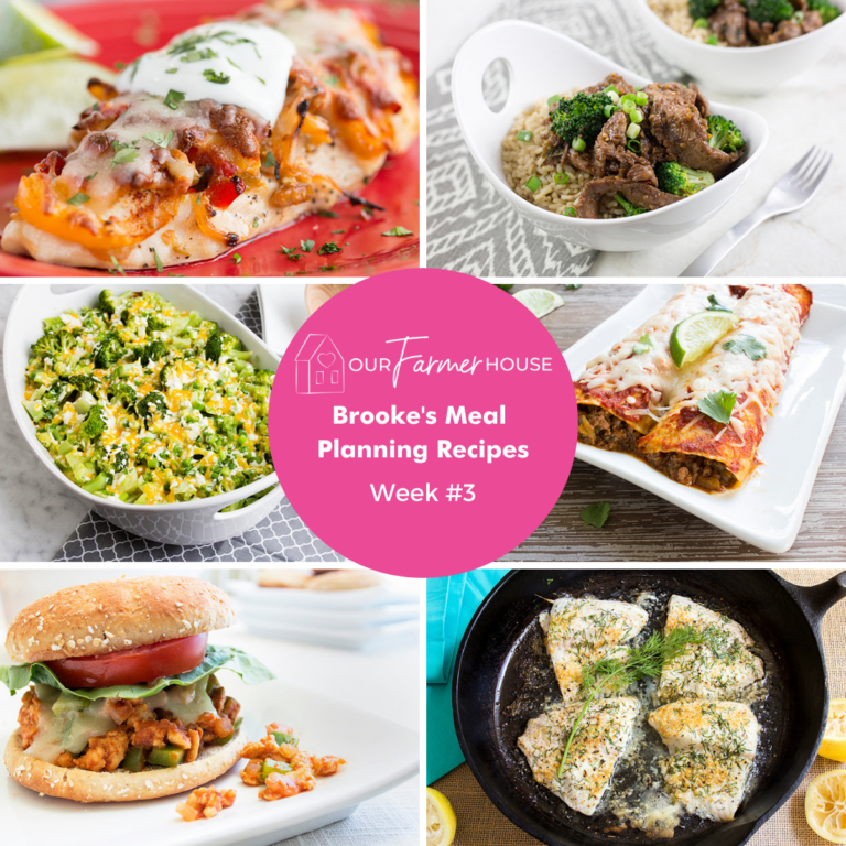 Brooke’s Meal Planning Recipes #3: Family Recipes for 7 Days