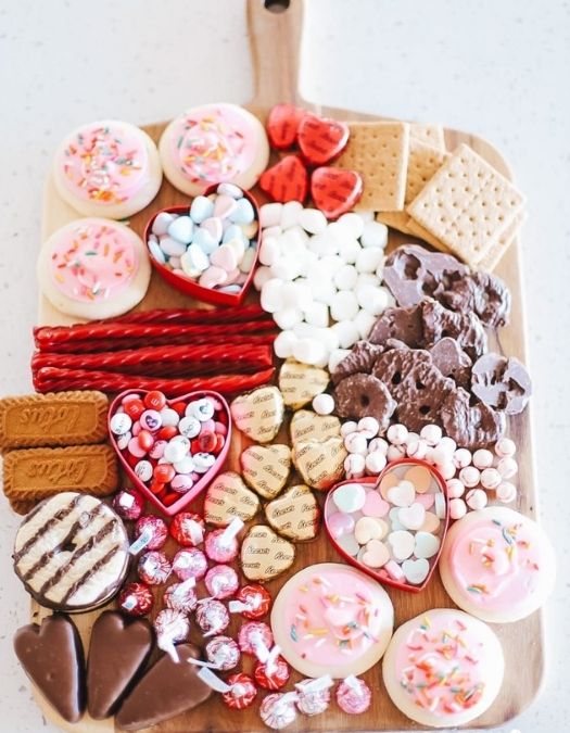 valentine's day snack boards