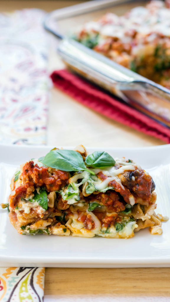 Healthy Turkey and Spinach Lasagna That the Whole Family Will Love!
