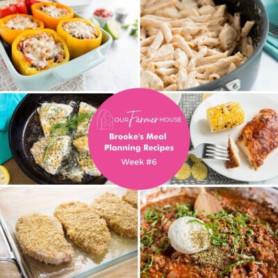 Brooke’s Lightened-Up Meal Planning Recipes #6 For 7 Days