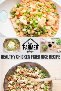 Fast & Easy Healthy Chicken Fried Rice Recipe with Egg