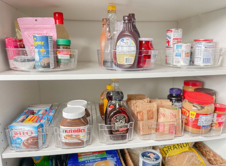 clear bins for pantry