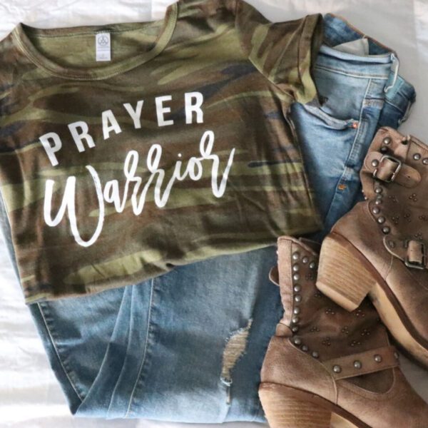 Camo Prayer Warrior T-shirt