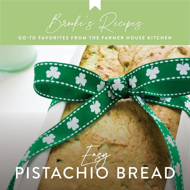 Easy Pistachio Bread Recipe For St. Patrick's Day!