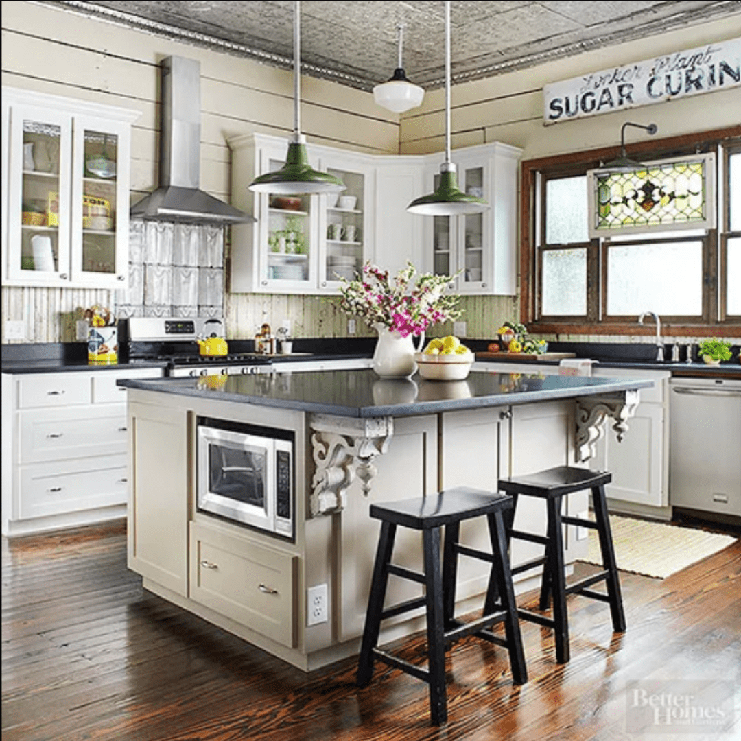 Add Vintage Charm to a New Kitchen Feature