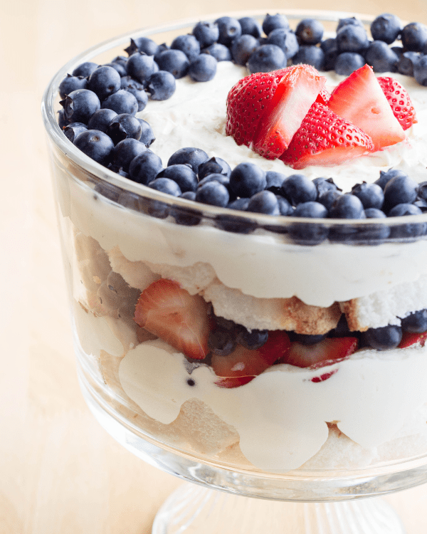 Red White and Blue Trifle