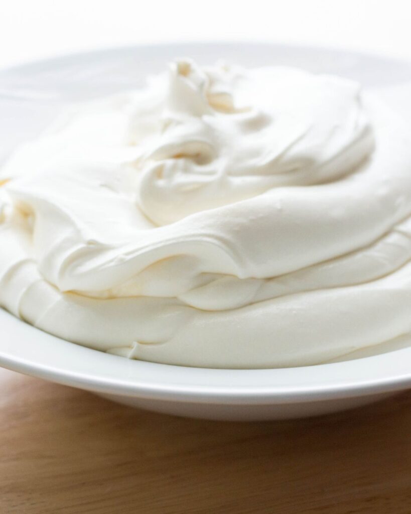 whipping cream
