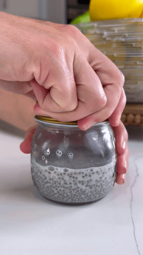 Single Serve Chia Seed Pudding Jar