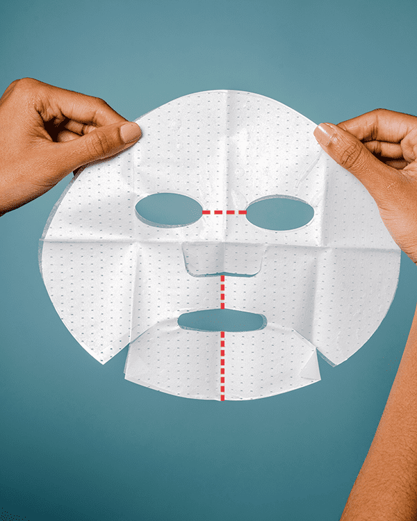 Where to cut a sheet mask