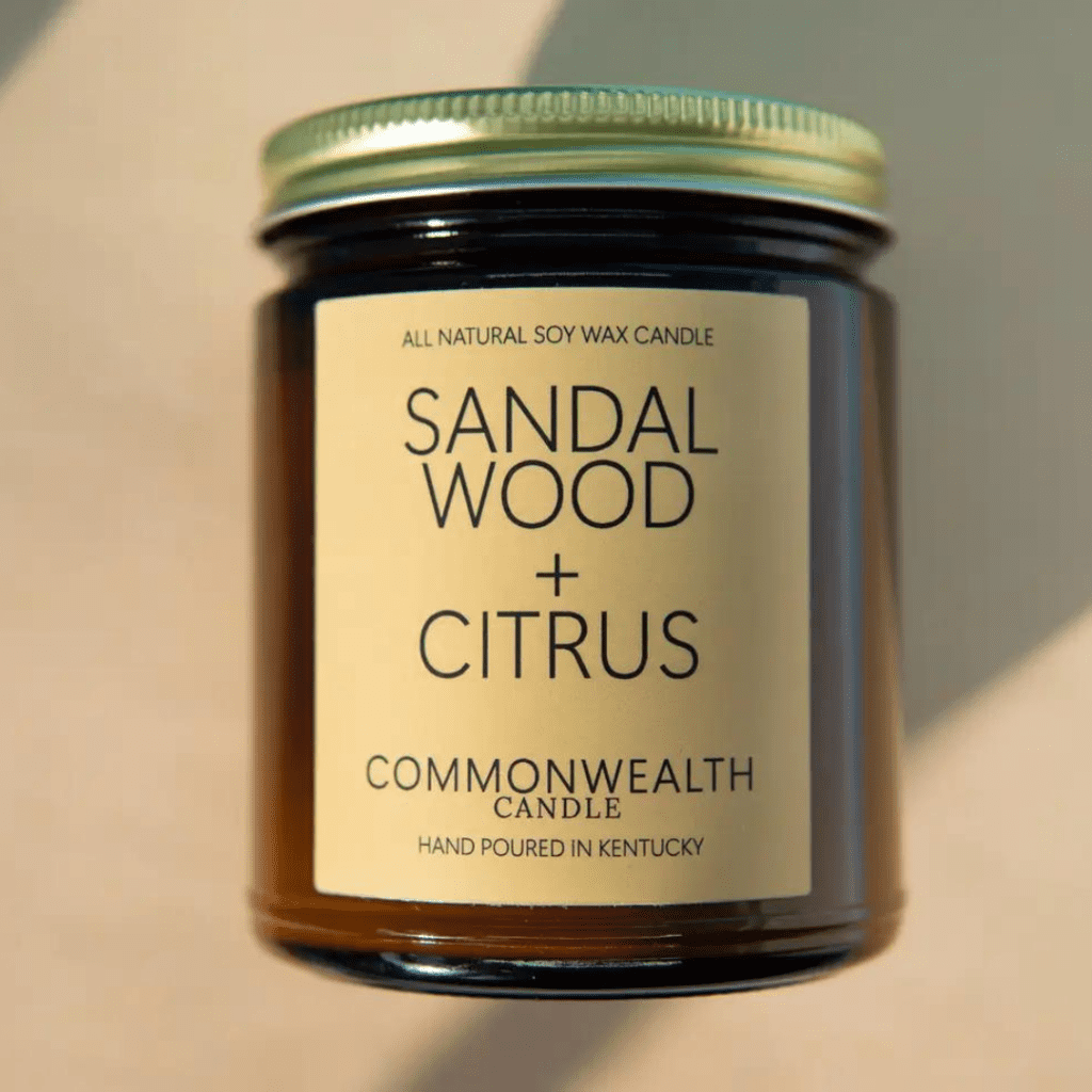 Commonwealth Candle Co - Sandal Wood & Citrus