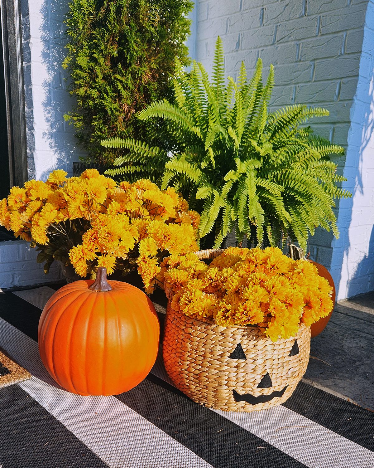 Pumpkin Flower Basket