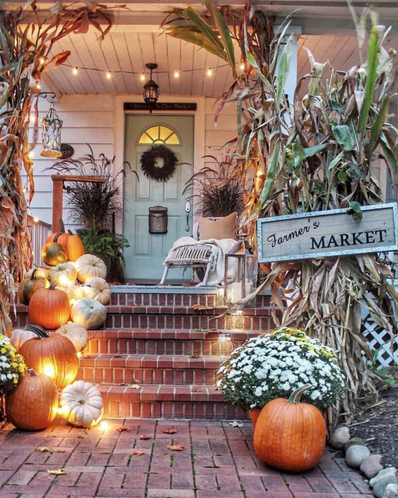 12 Fall Halloween Front Porch Ideas | Easy Fall Holiday Decor