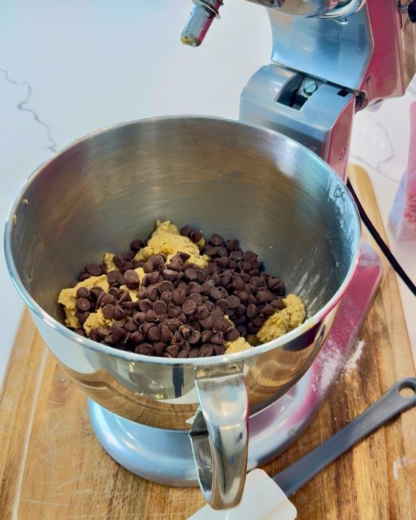 stir in chocolate chips 