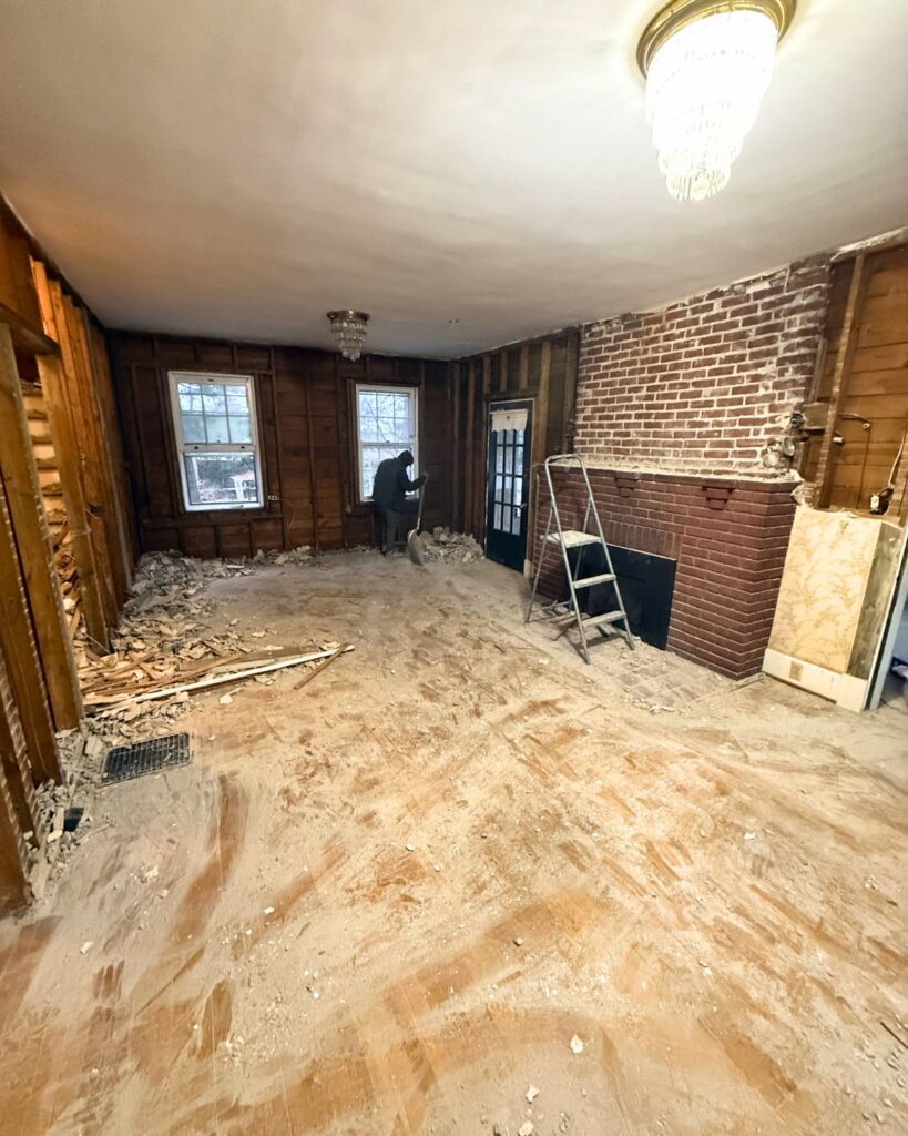beechwood revival fireplace before
